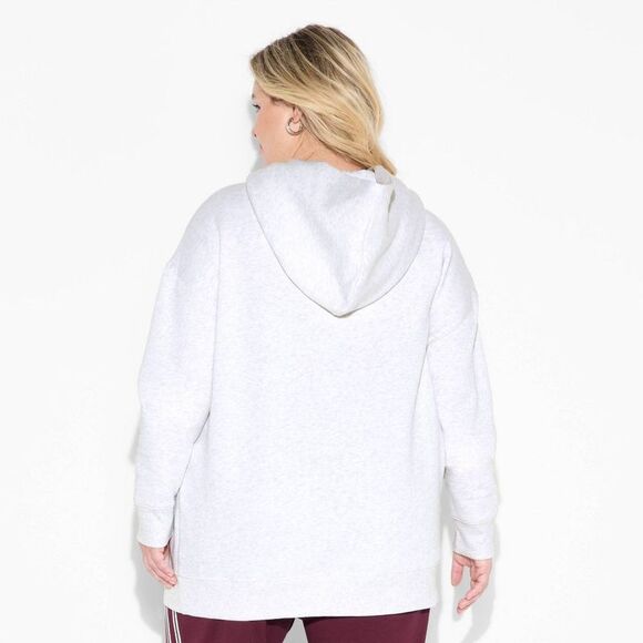 Wild Fable - Women's Oversized Hooded Pullover Sweatshirt - Wil Gray - Picture 3 of 3